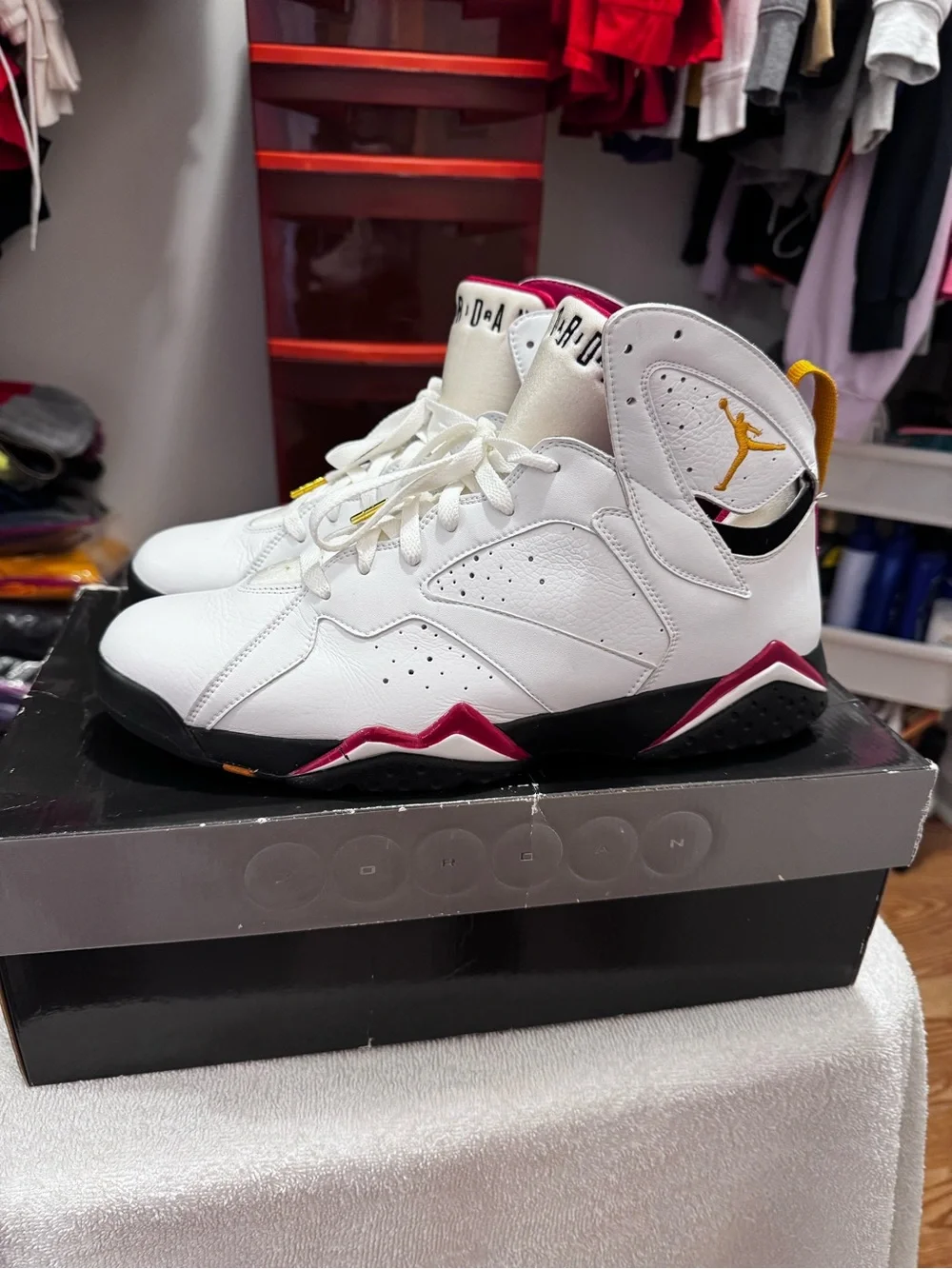 AIR JORDAN 7 RETRO 'CARDINAL' 2006 Sz 12